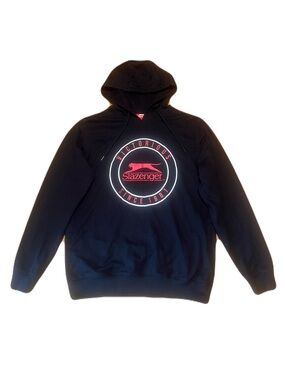 Slazenger Golf & Tennis Hoodie Sweatshirt in Black & Red, Unisex size XL